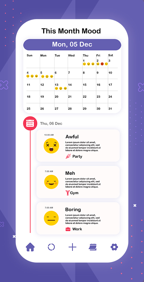 Mood Tracker - Self Care Habits - Daylio Journal - Moodpress - Mood ...